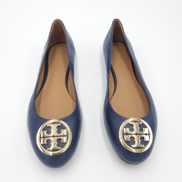 Tory Burch Benton 2 Ballet Flat Royal Navy - Picture 4 of 9
